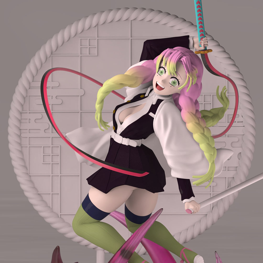 Kanroji Mitsuri 3D Model Ready to Print 3D print model_2