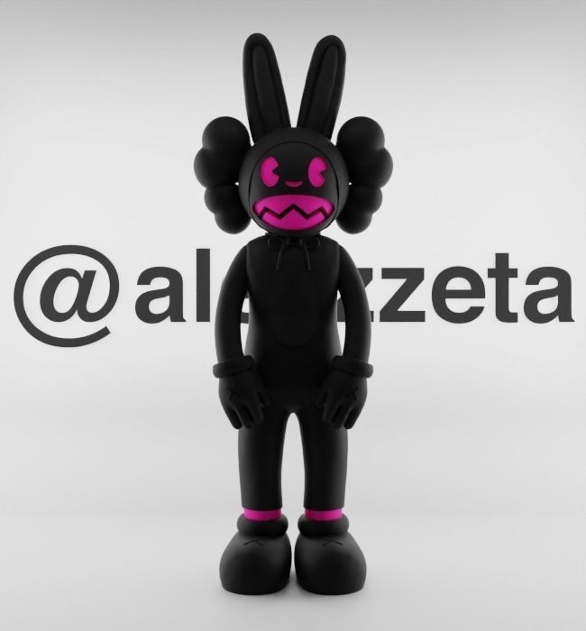 Kaws x Janky for Print 3D print model_1