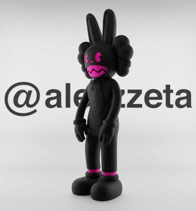 Kaws x Janky for Print 3D print model_5