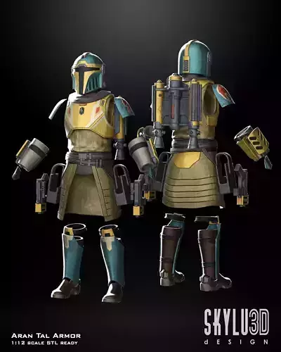 Aran Tal One12 Scale Figure Custom Armor STL Files