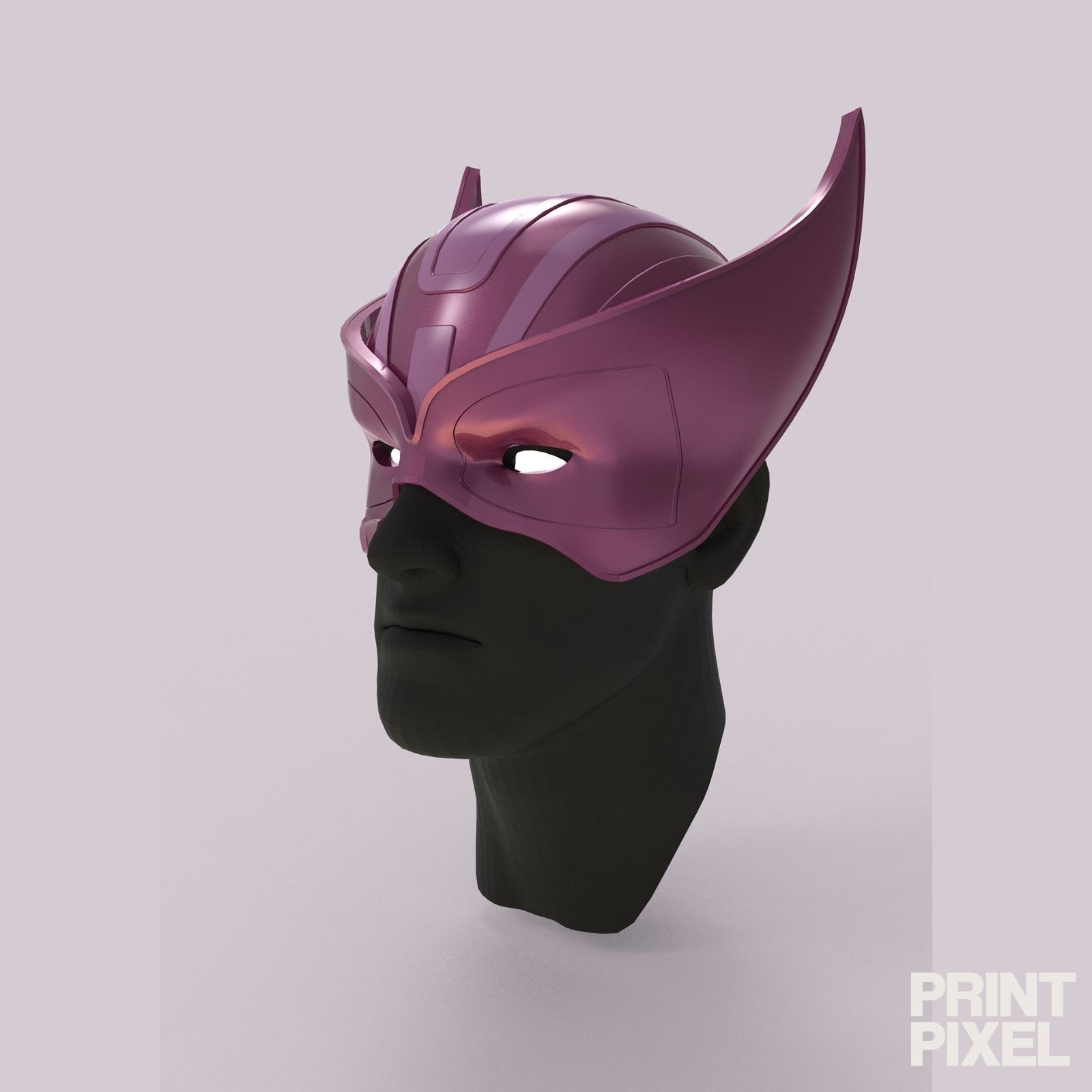 HAWKEYE MASK 3D print model_1