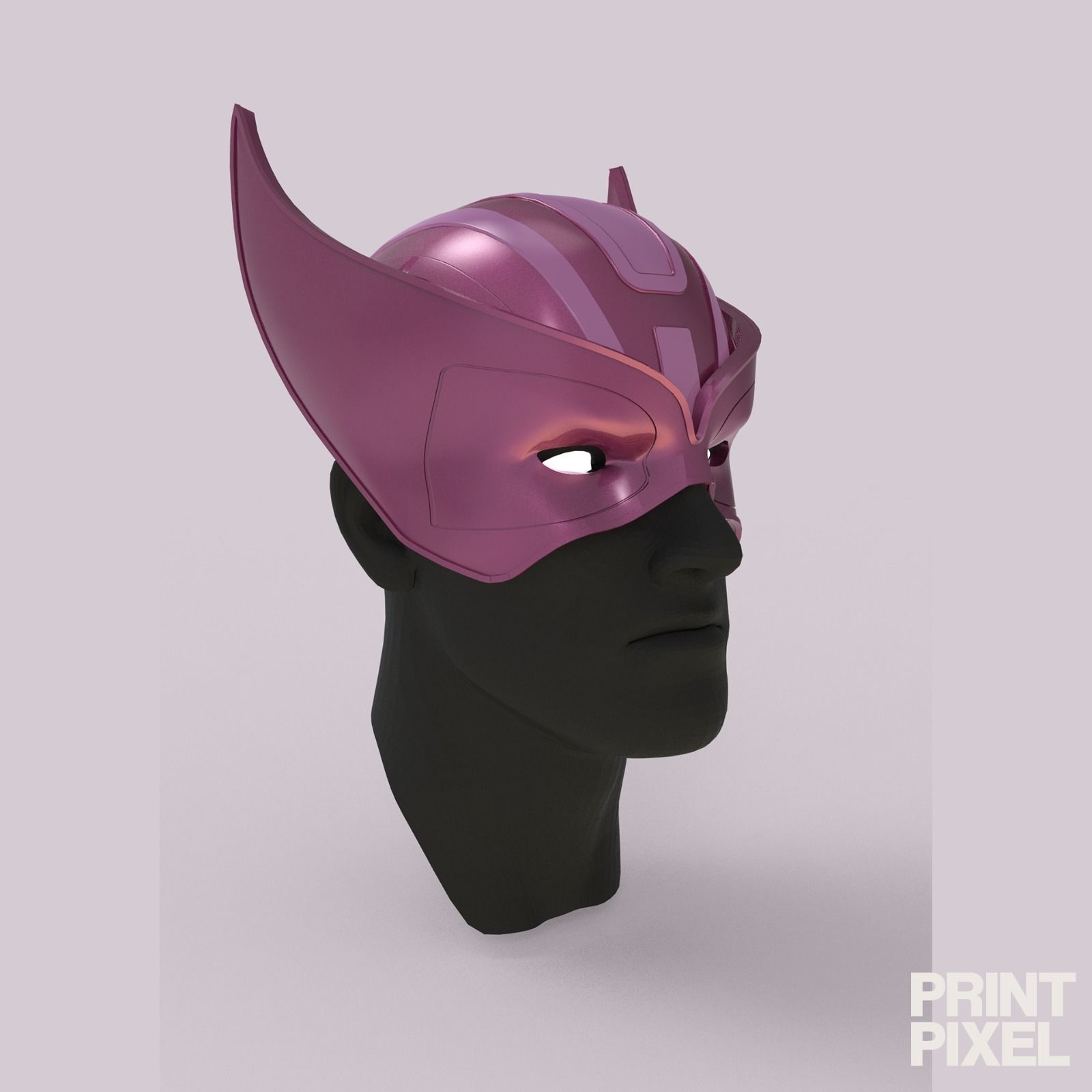 HAWKEYE MASK 3D print model_2
