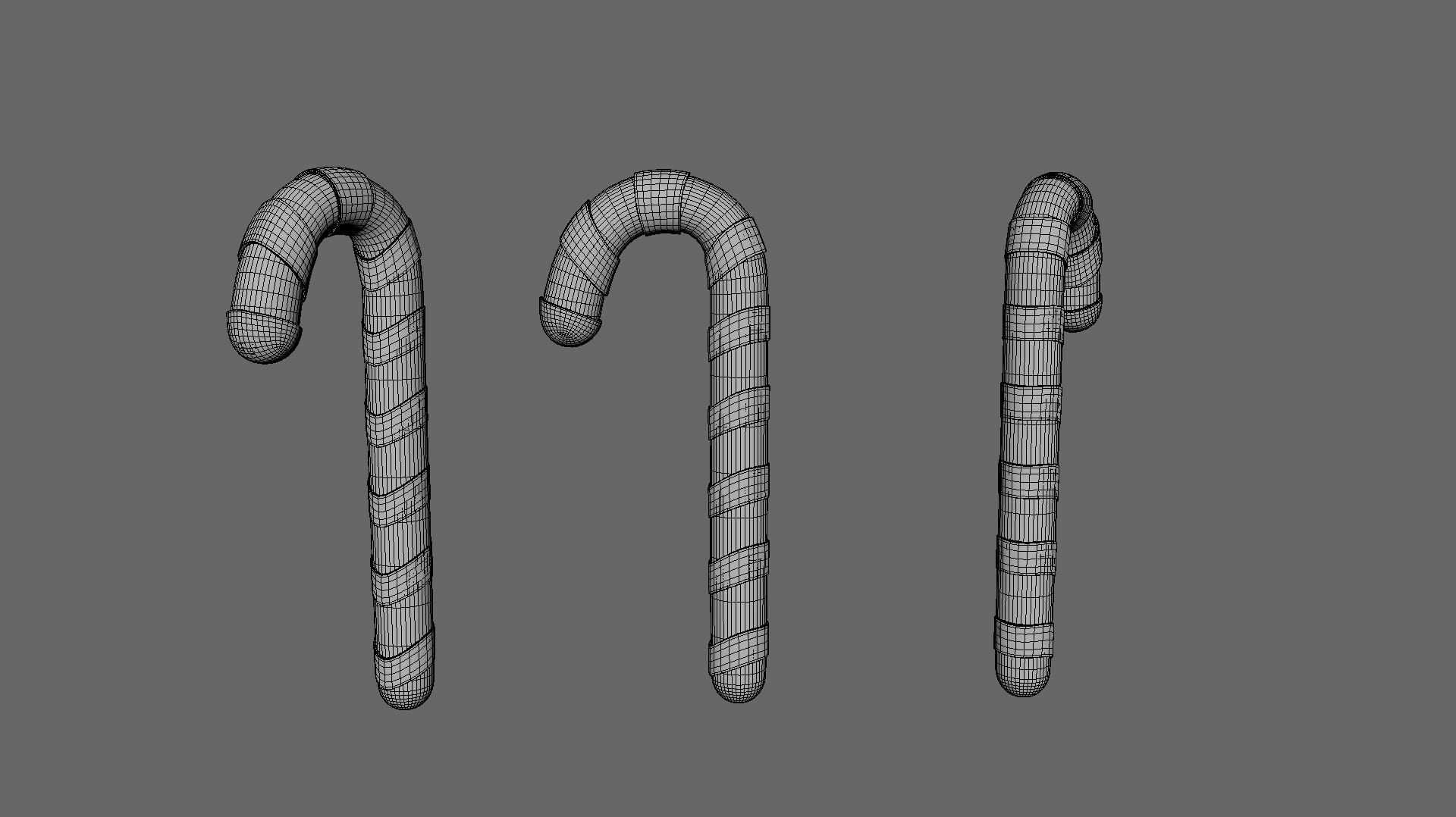 Cartoon Candy 02  Low-poly 3D model_14