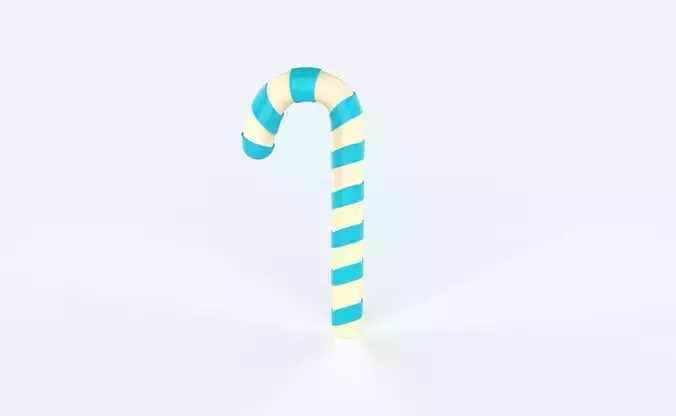 Cartoon Candy 02  Low-poly 3D model