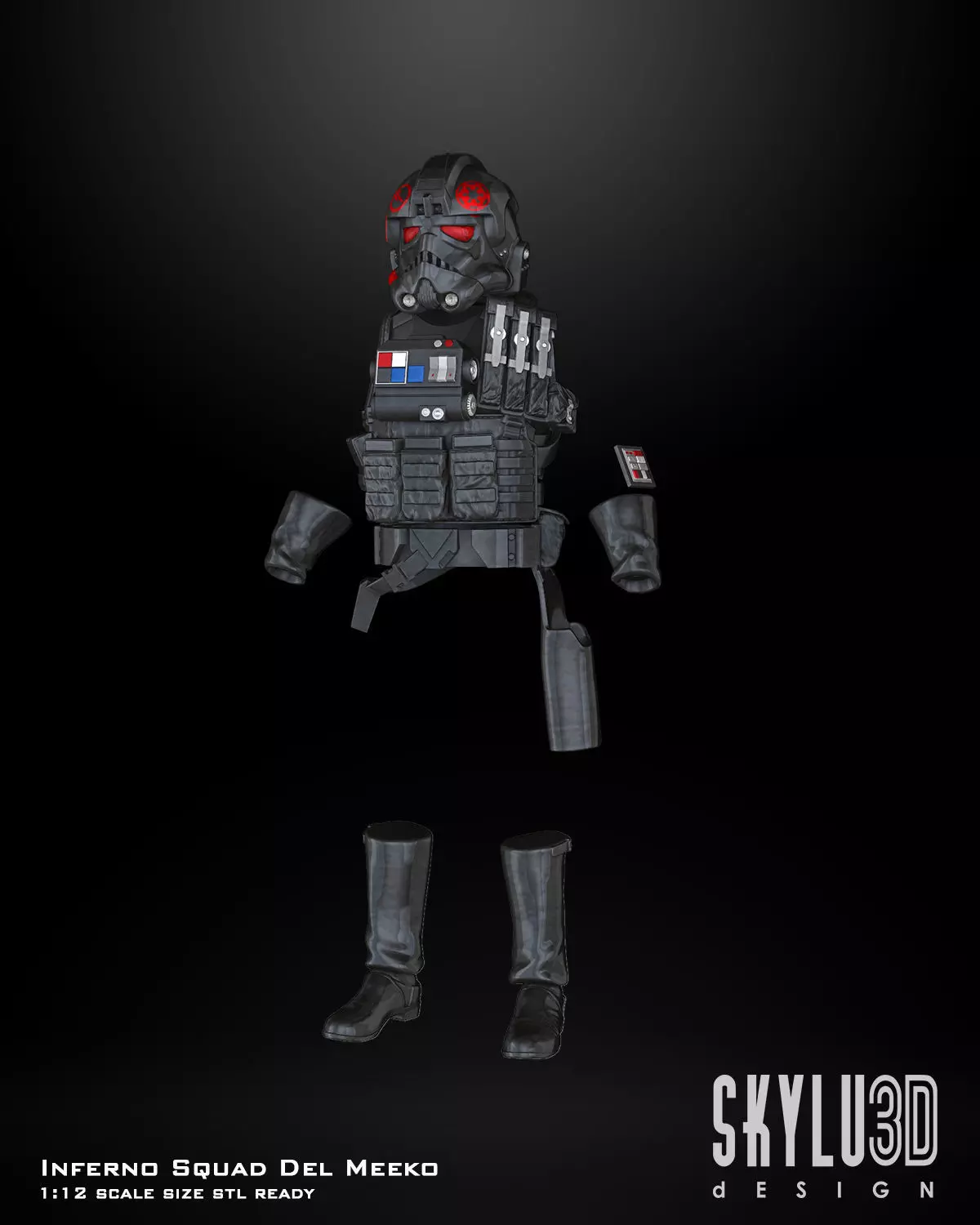 Inferno Squad Del Meeko One12 Scale Custom Kit Files 3D print model_0