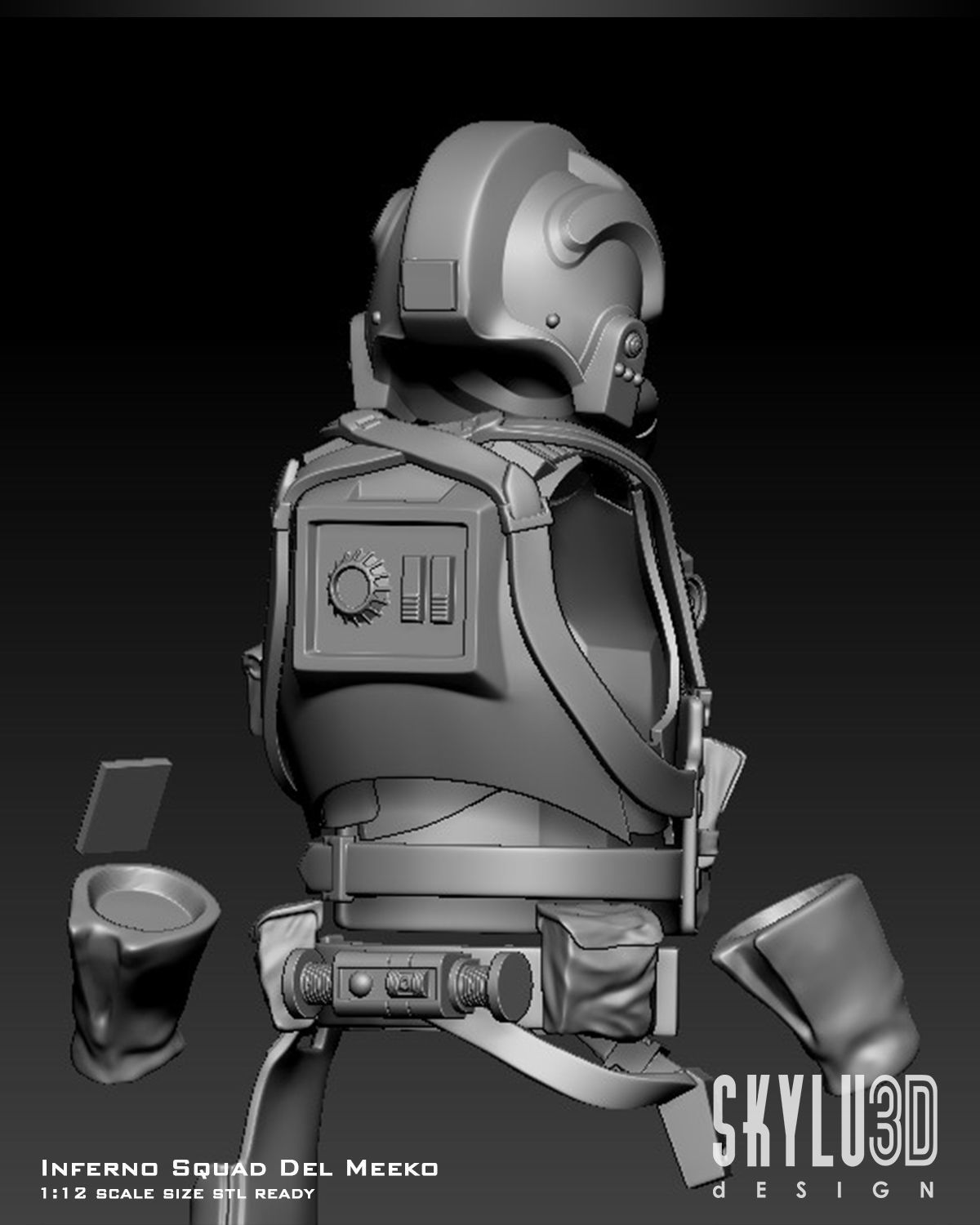 Inferno Squad Del Meeko One12 Scale Custom Kit Files 3D print model_2