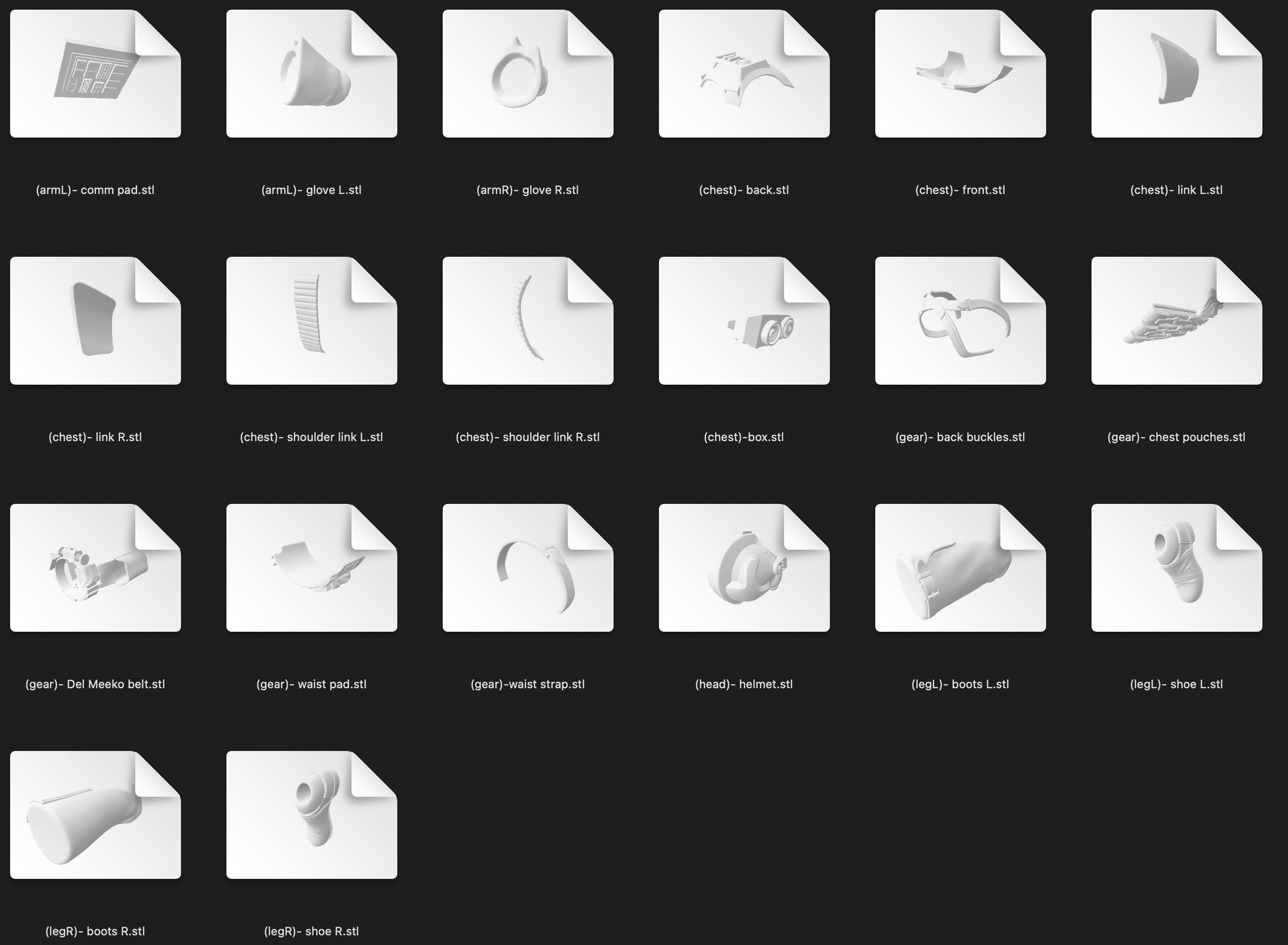 Inferno Squad Del Meeko One12 Scale Custom Kit Files 3D print model_3