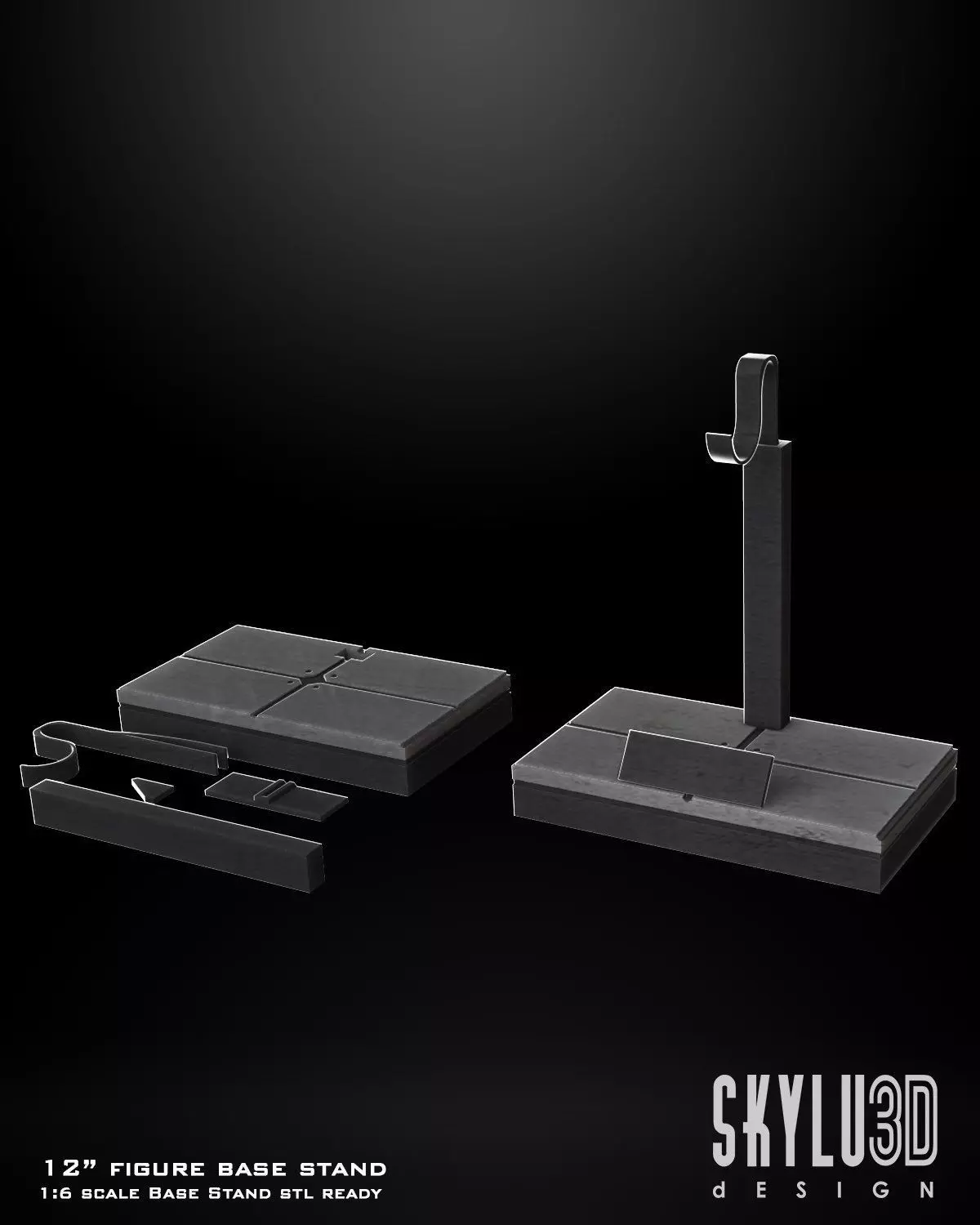 One6 Scale Figure Base Stand 3D print model