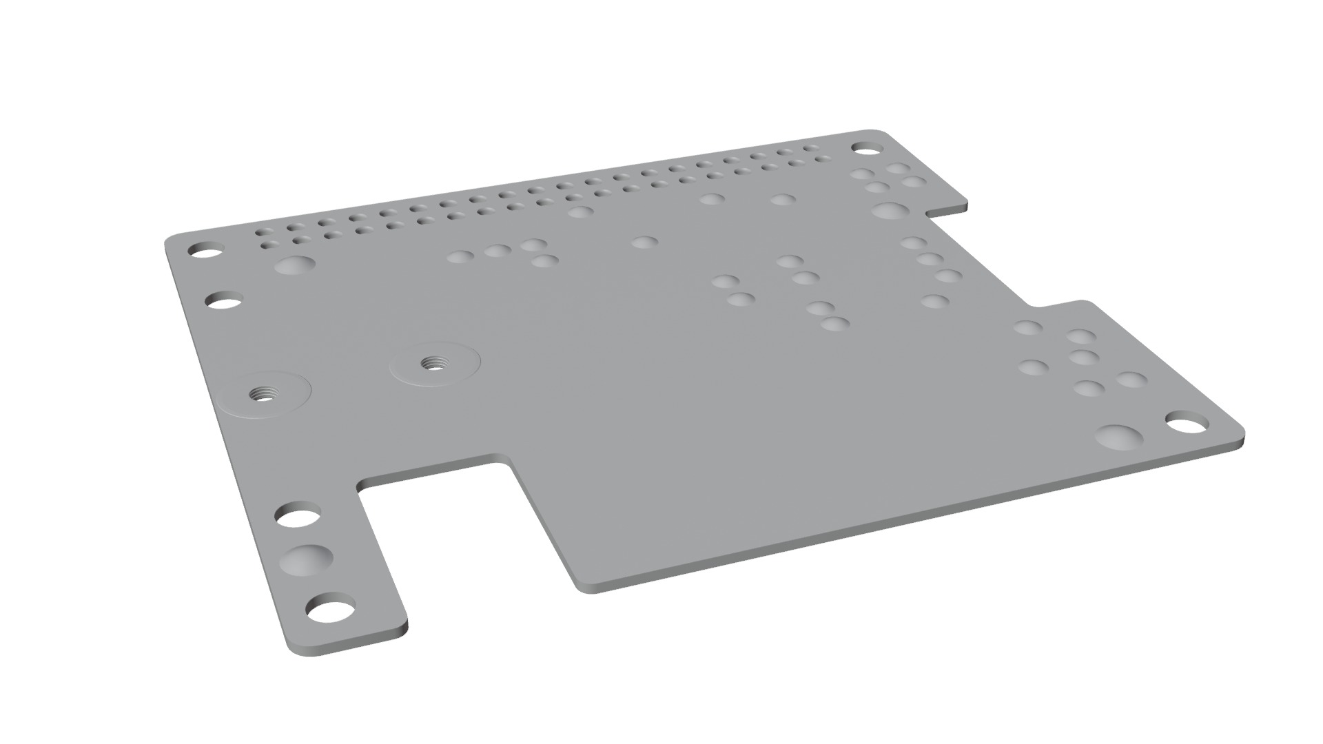 RASPBERRY PI M2 HAT PLUS  Low-poly 3D model_10