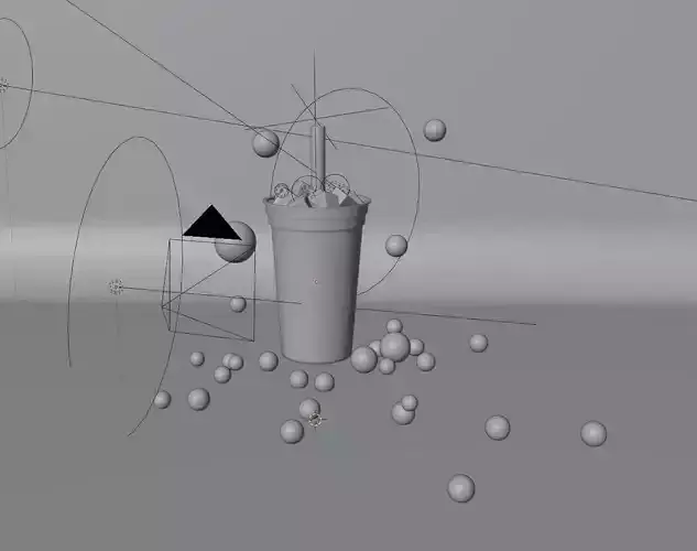 Stylized 3D Bubble Tea Model 