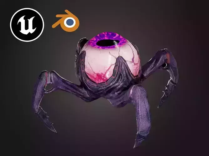 Eye spider full unreal character