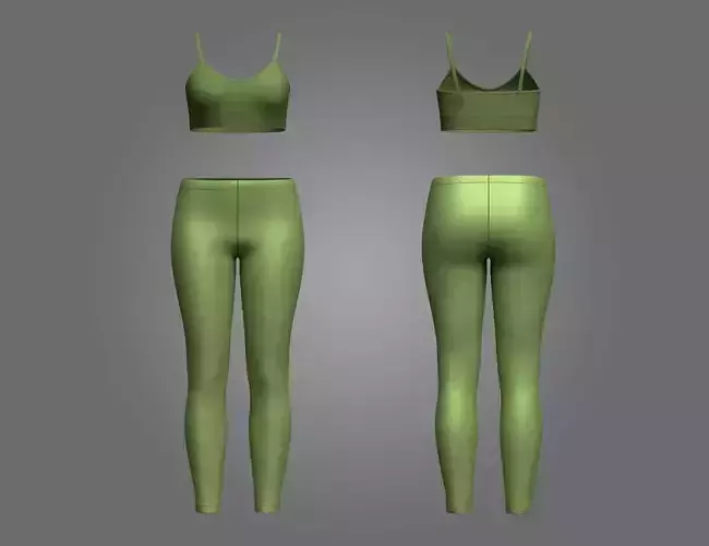 Top And Legging 3D Model