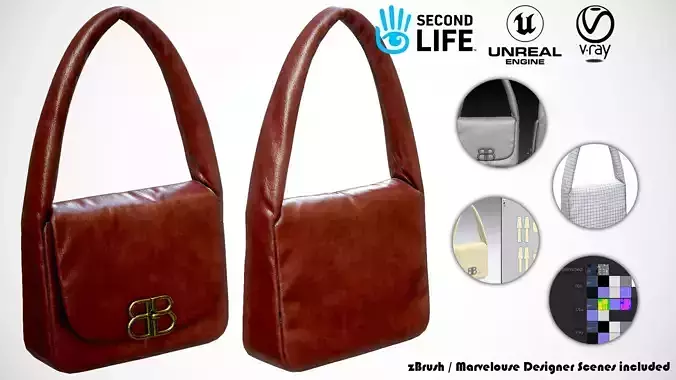 Balenciaga Handbag  Red Leather 