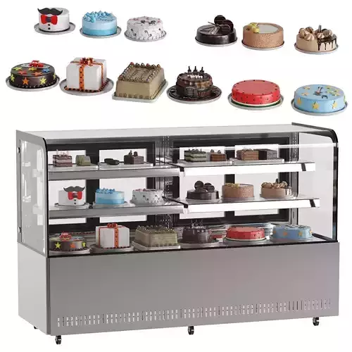 Pastry Refrigerator 2  20 Different Cakes