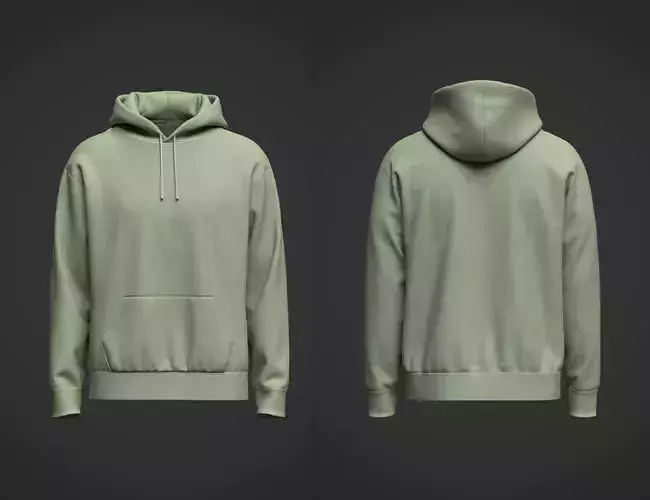 Mans Hoodie 3D Model 
