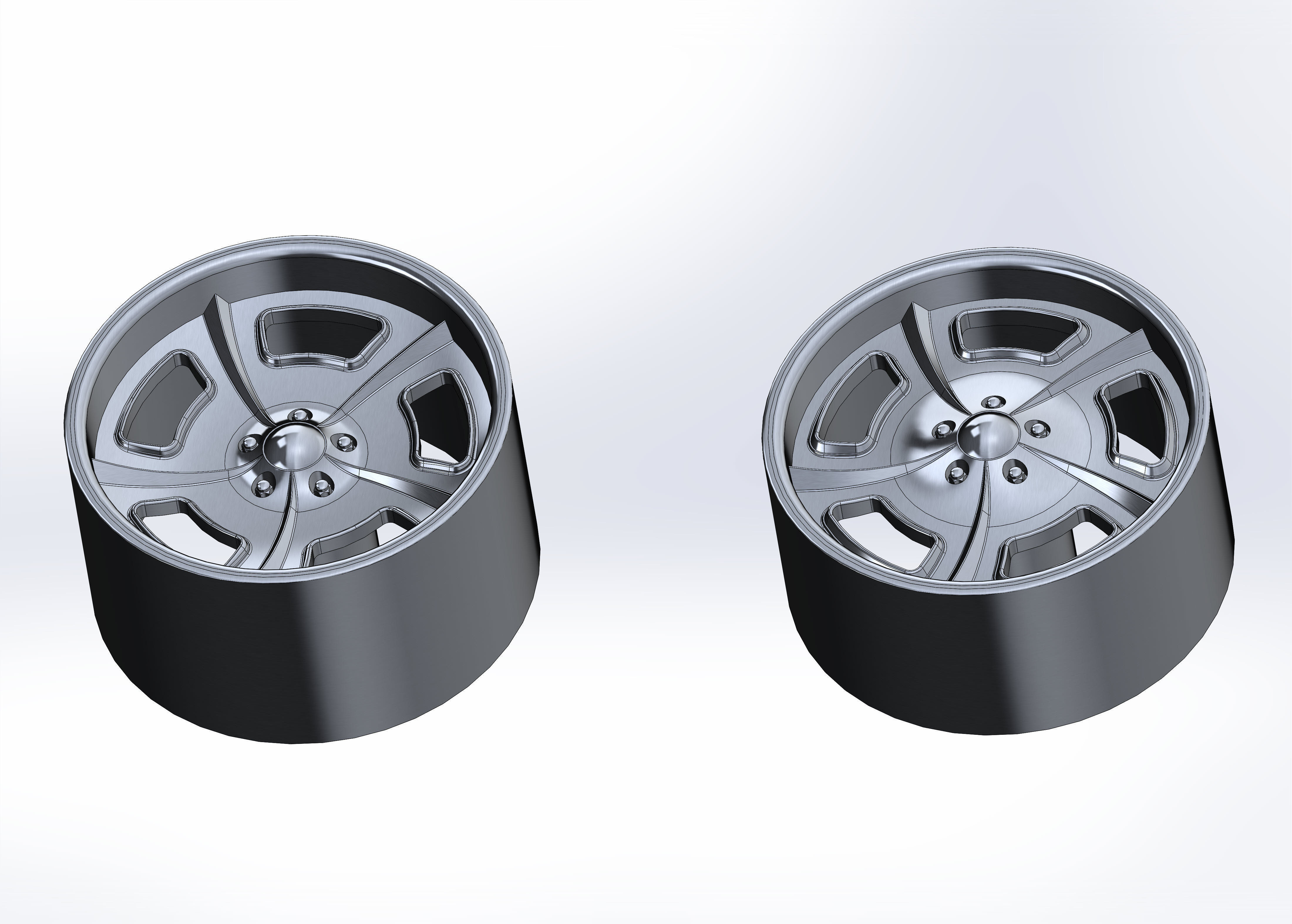 Custom wheels HRBB Twisted Columbus for your scale model 3D print model_14