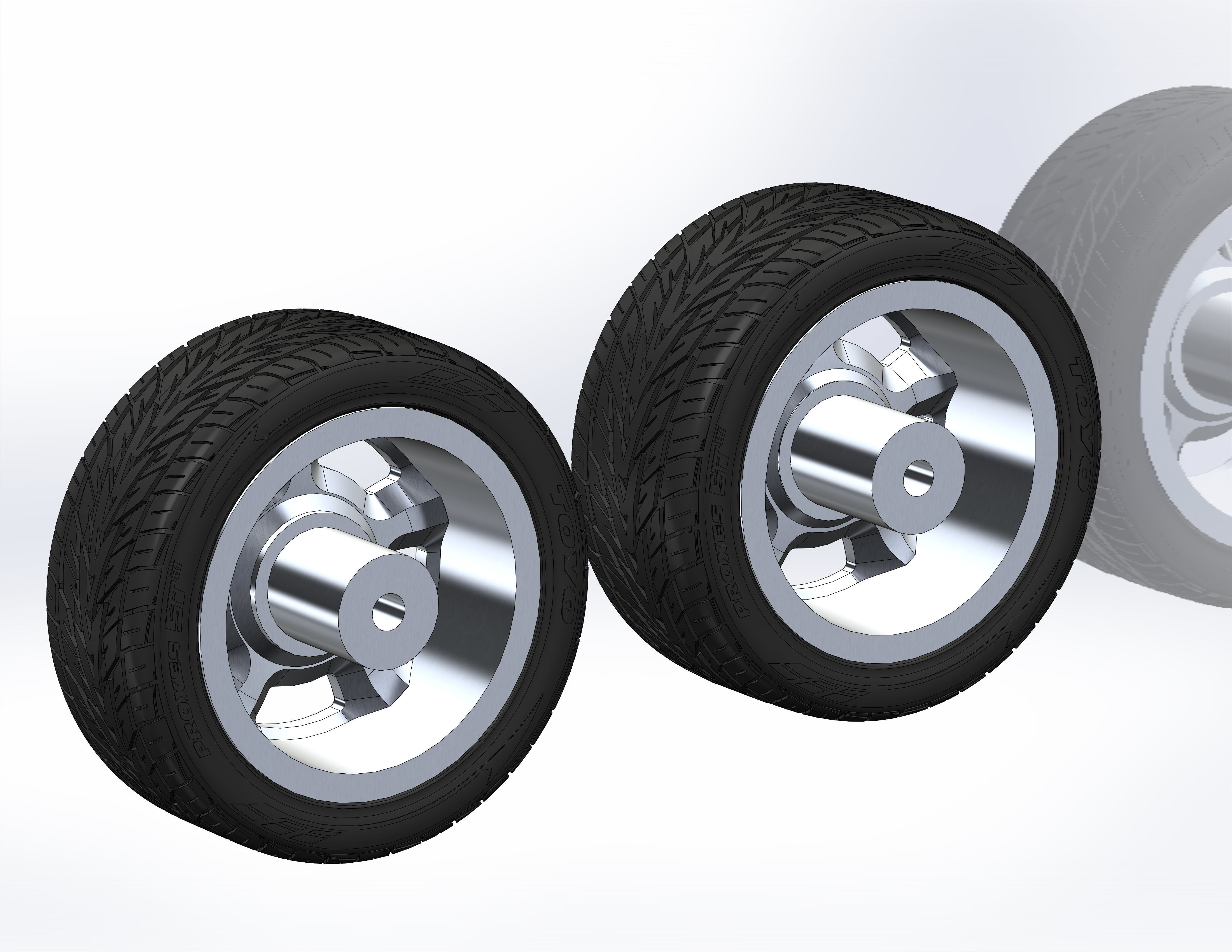 Custom wheels HRBB Twisted Columbus for your scale model 3D print model_4