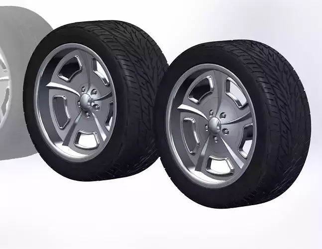 Custom wheels HRBB Twisted Columbus for your scale model