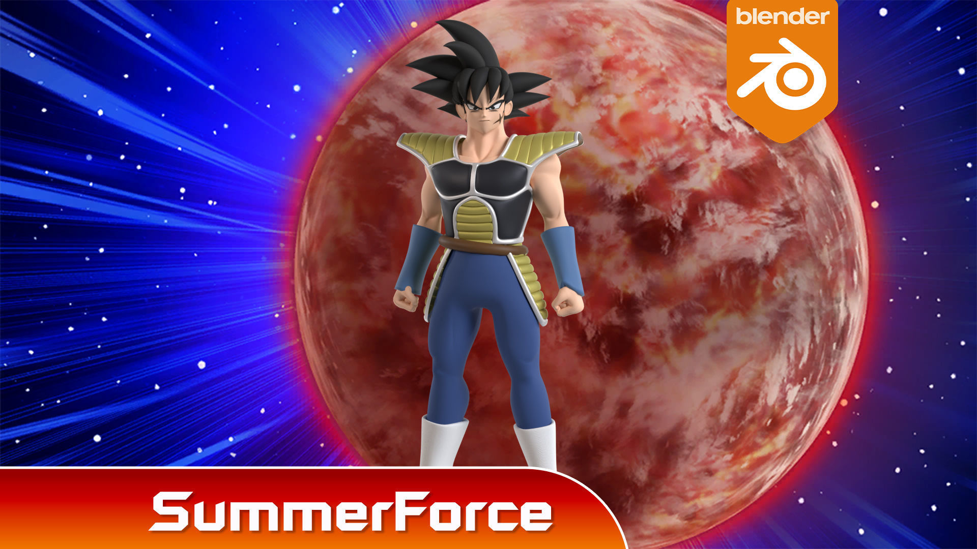 Bardock - Dragonball Super 3D model_2
