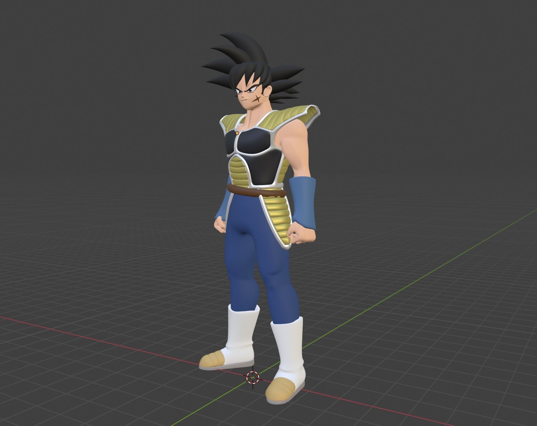Bardock - Dragonball Super 3D model_4