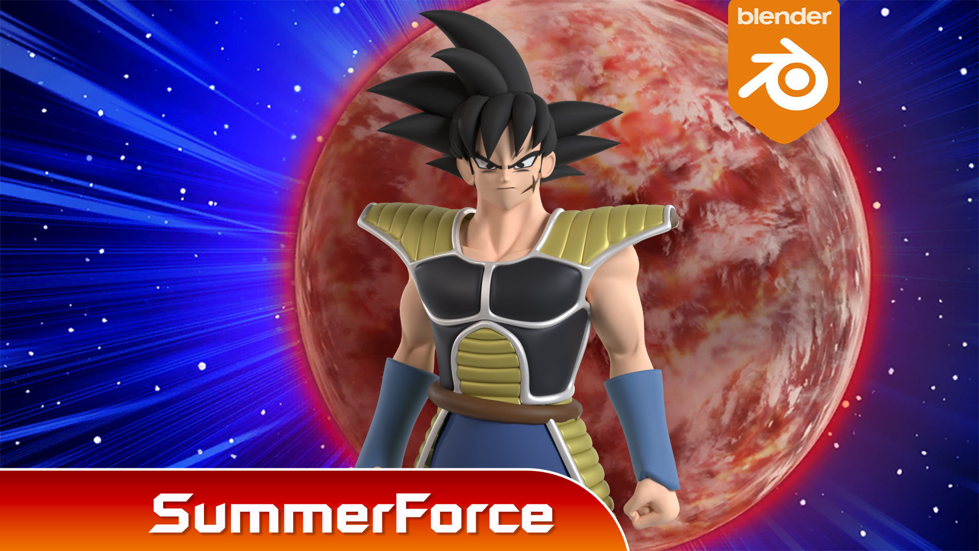 Bardock - Dragonball Super 3D model_1
