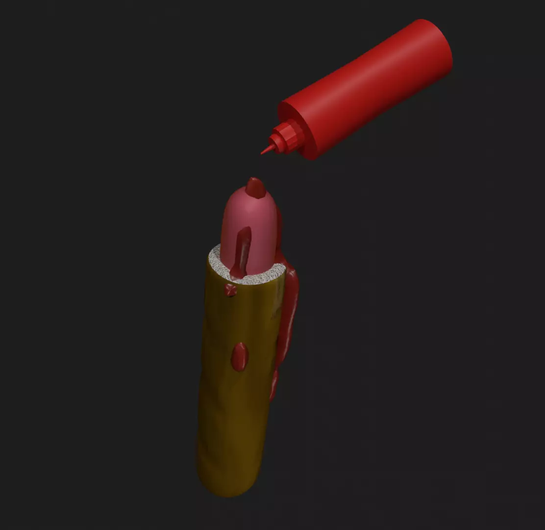 Hot-dog  3D model_0