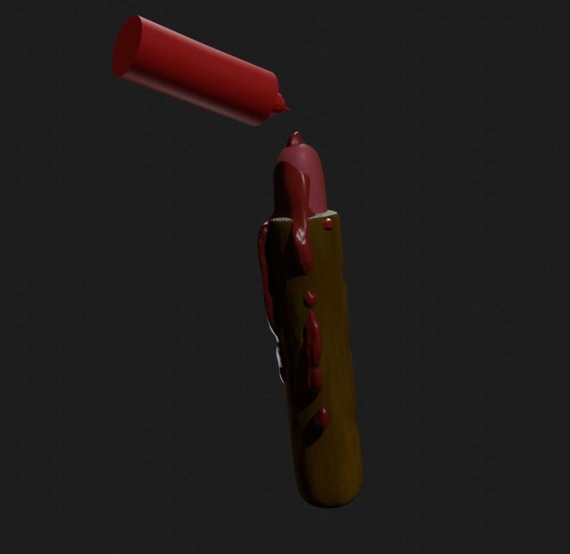 Hot-dog  3D model_1