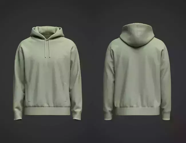 Mens Hoodie 3D Model