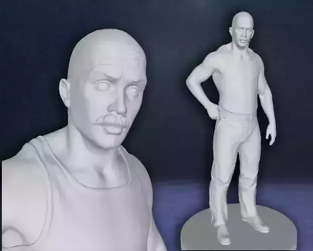 Bronson Tom Hardy Action Figures Custom 3D Print Model