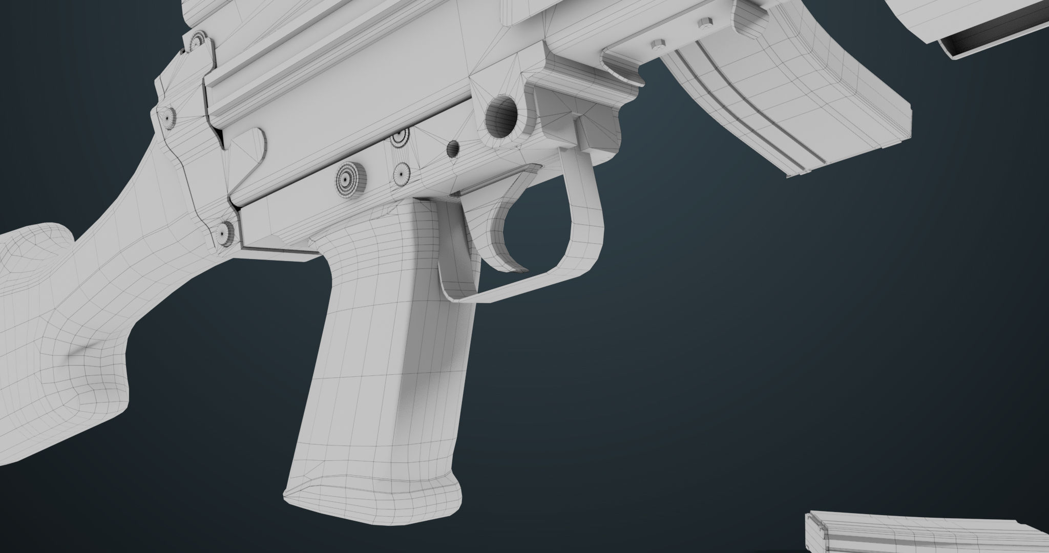 Machine Gun 07 All PBR Unity UE Textures Included Low-poly 3D model_41