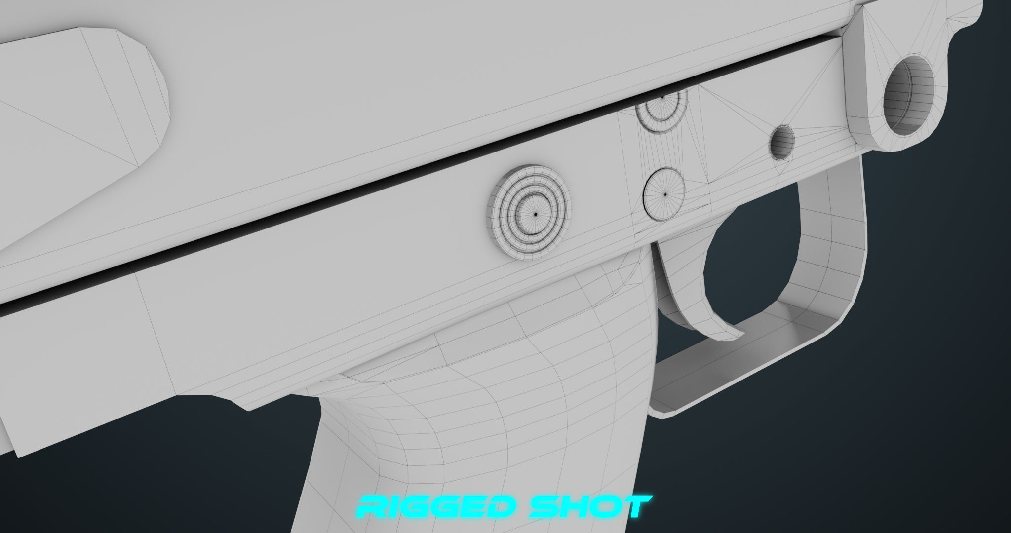 Machine Gun 07 All PBR Unity UE Textures Included Low-poly 3D model_56