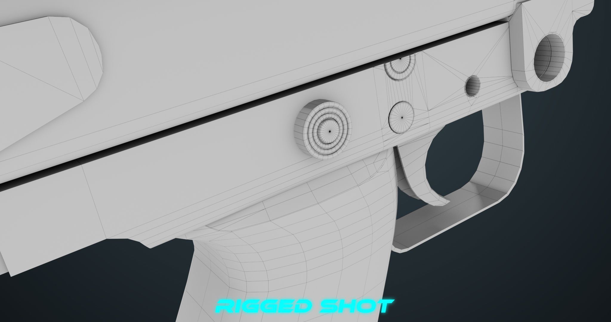 Machine Gun 07 All PBR Unity UE Textures Included Low-poly 3D model_55