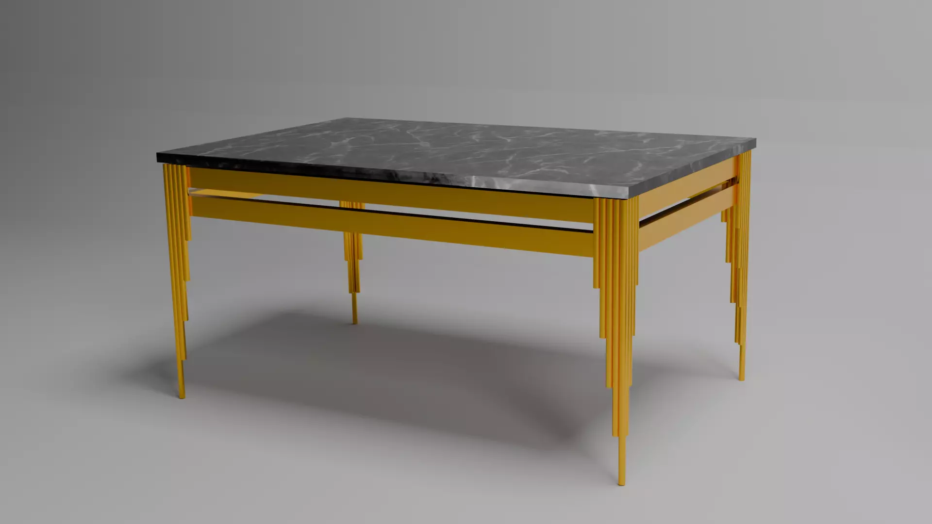 Loft style coffee table 3D model_0