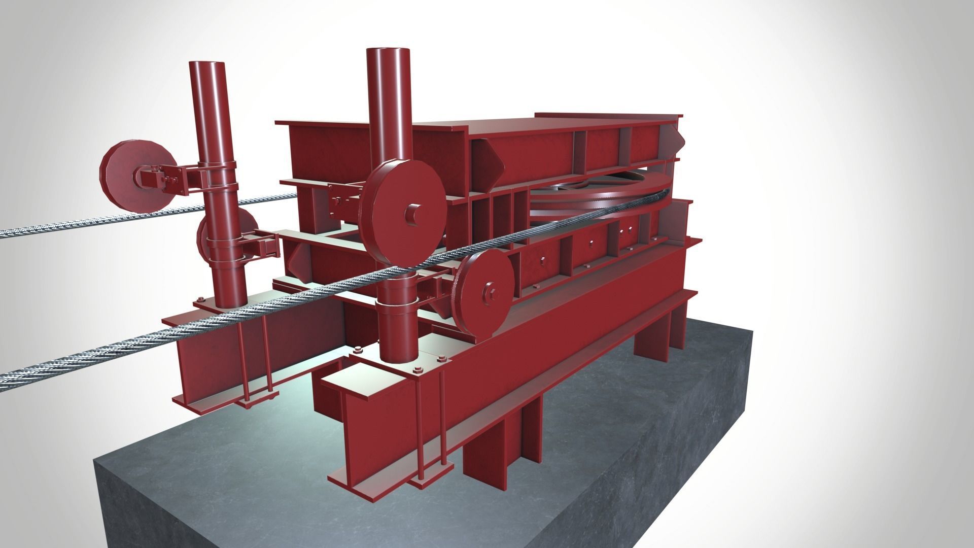 Wire Pulling Machine 3D model_8