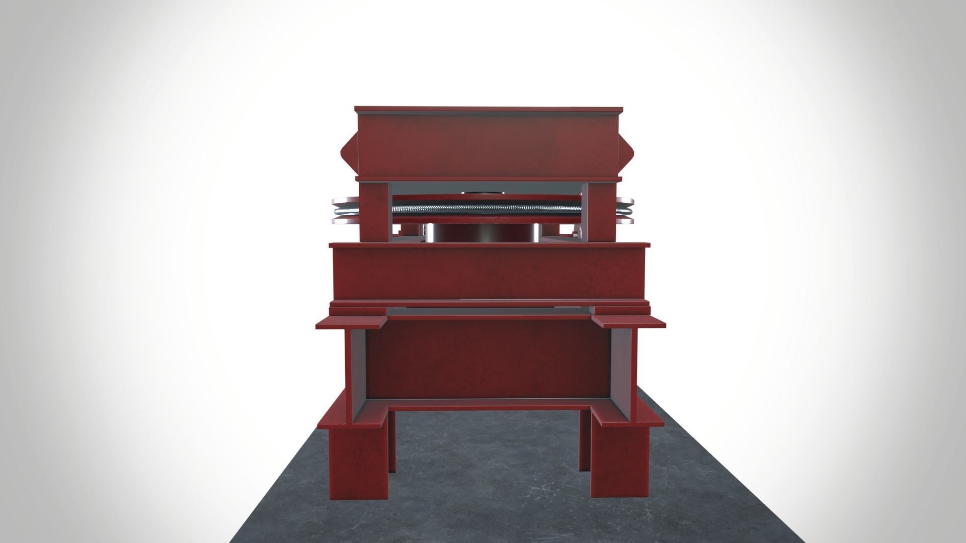 Wire Pulling Machine 3D model_3