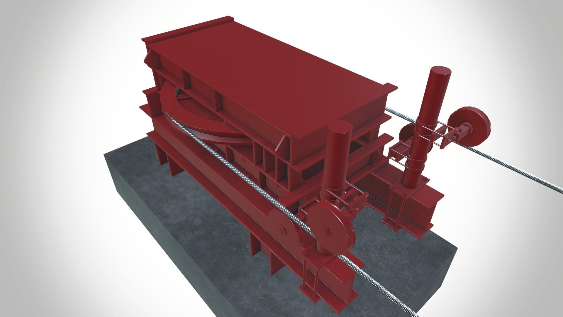 Wire Pulling Machine 3D model_2