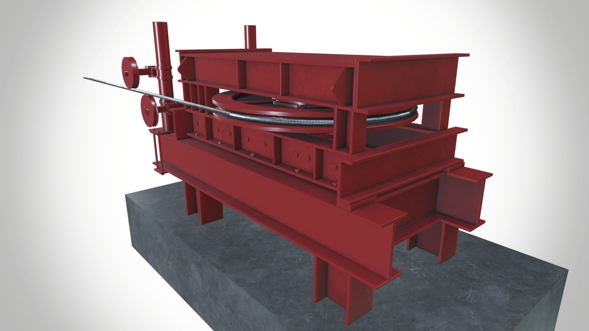 Wire Pulling Machine 3D model_7