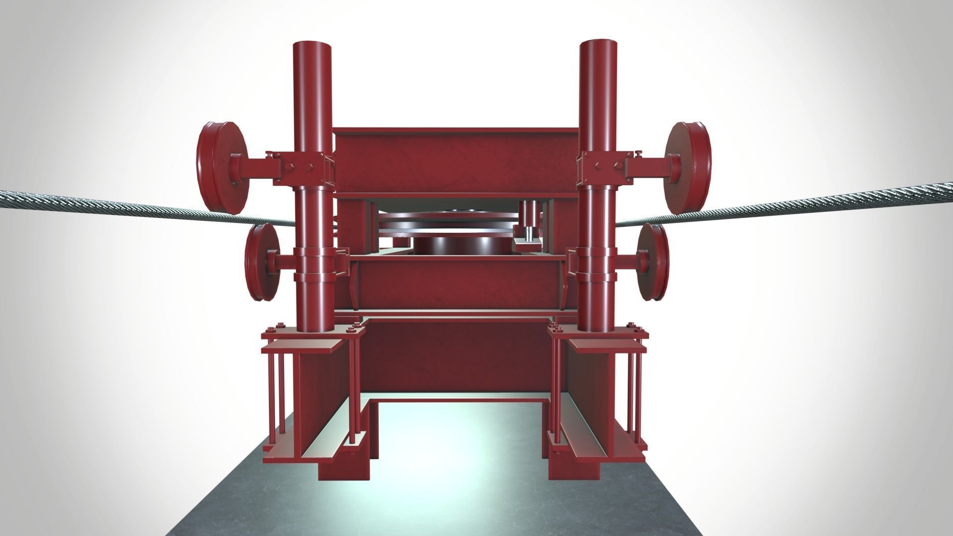 Wire Pulling Machine 3D model_5