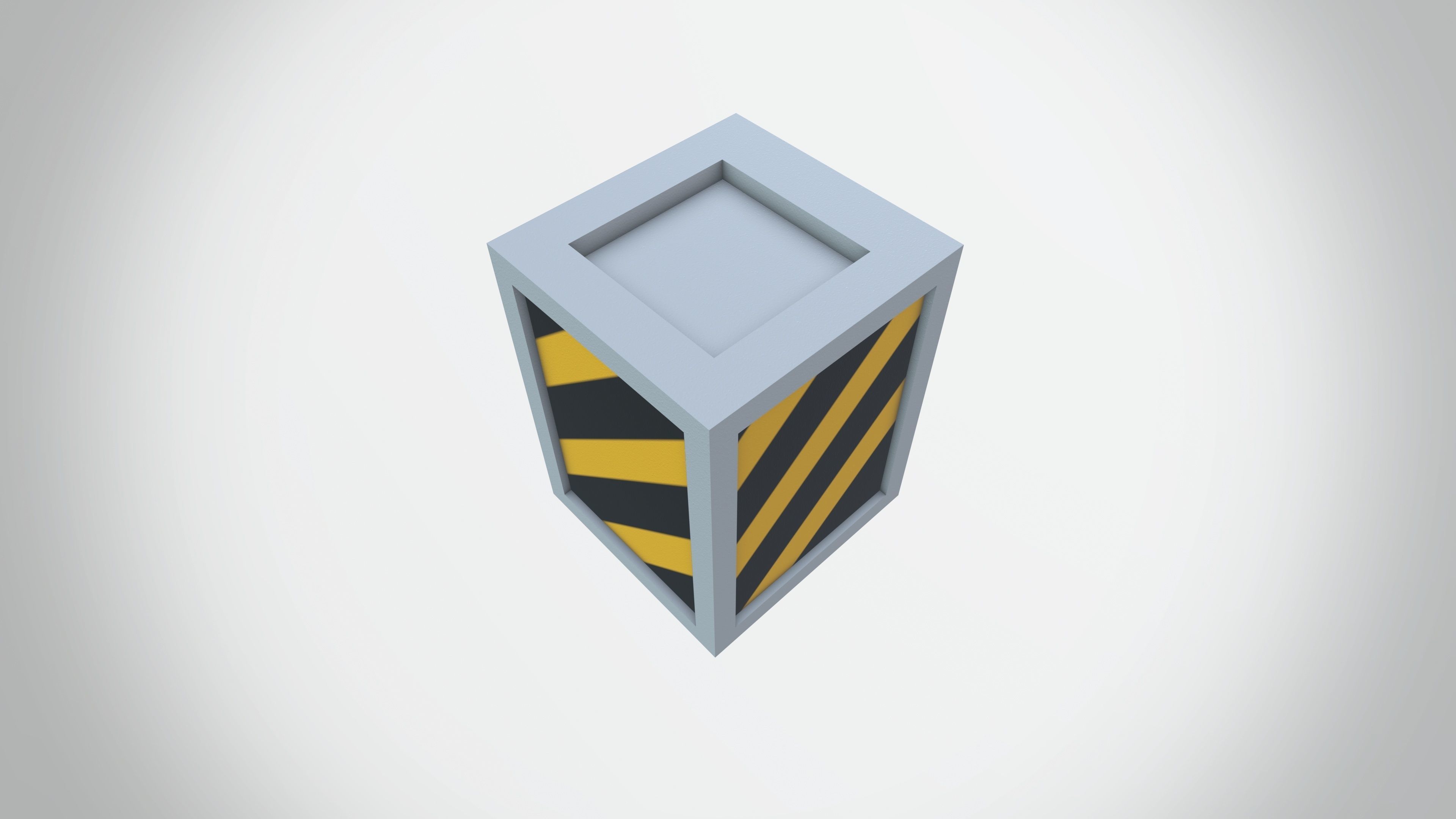 Beam Base Low-poly 3D model_2