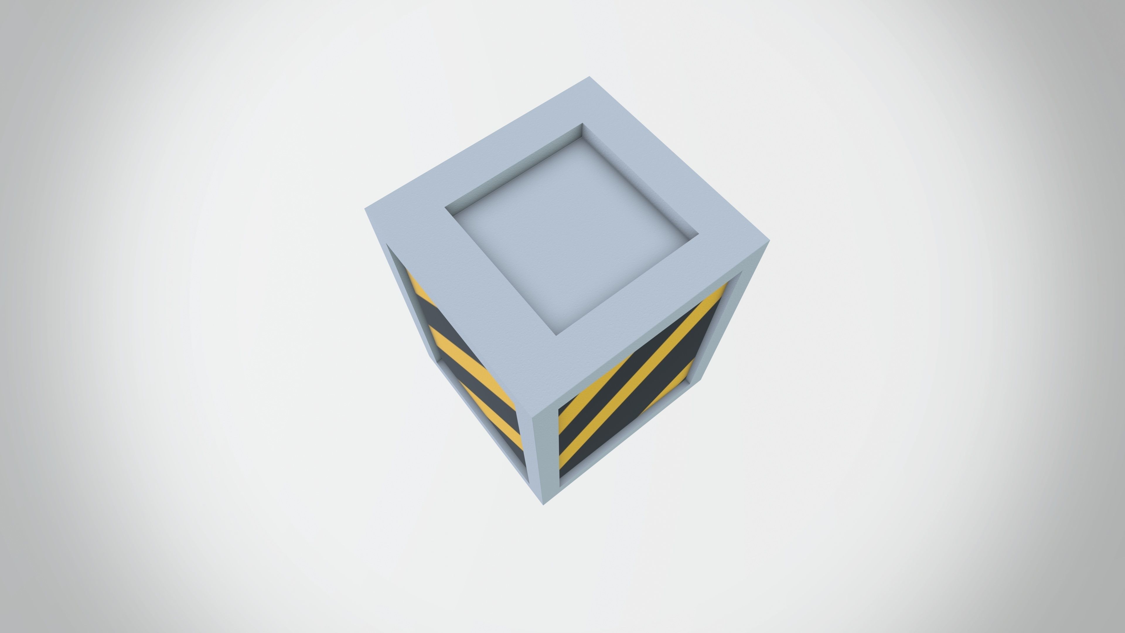 Beam Base Low-poly 3D model_4