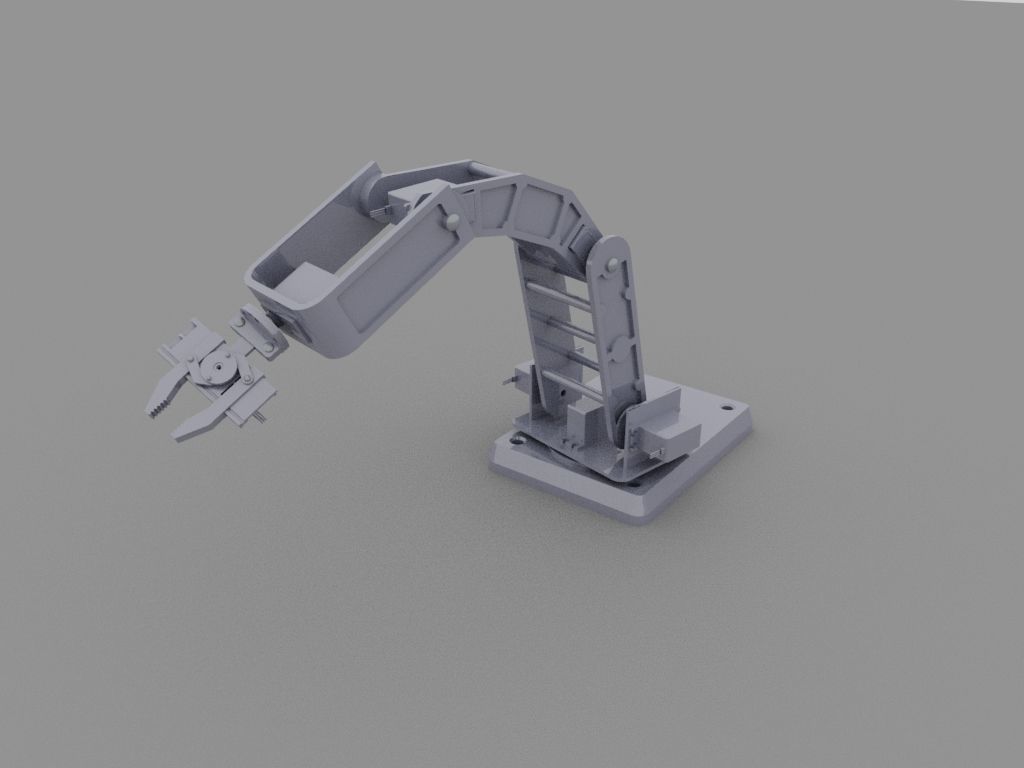 Robot grabber claws 3D model_1