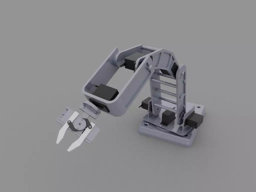 Robot grabber claws 3D model_0