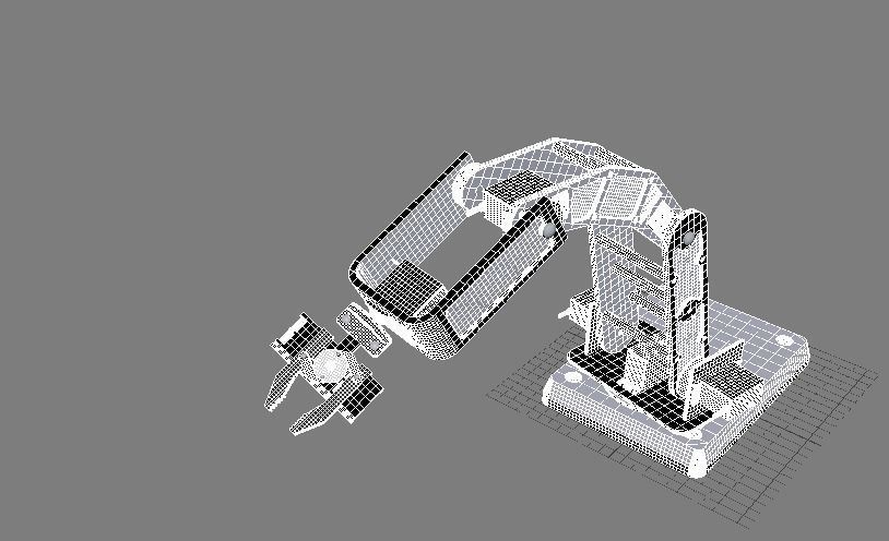 Robot grabber claws 3D model_2