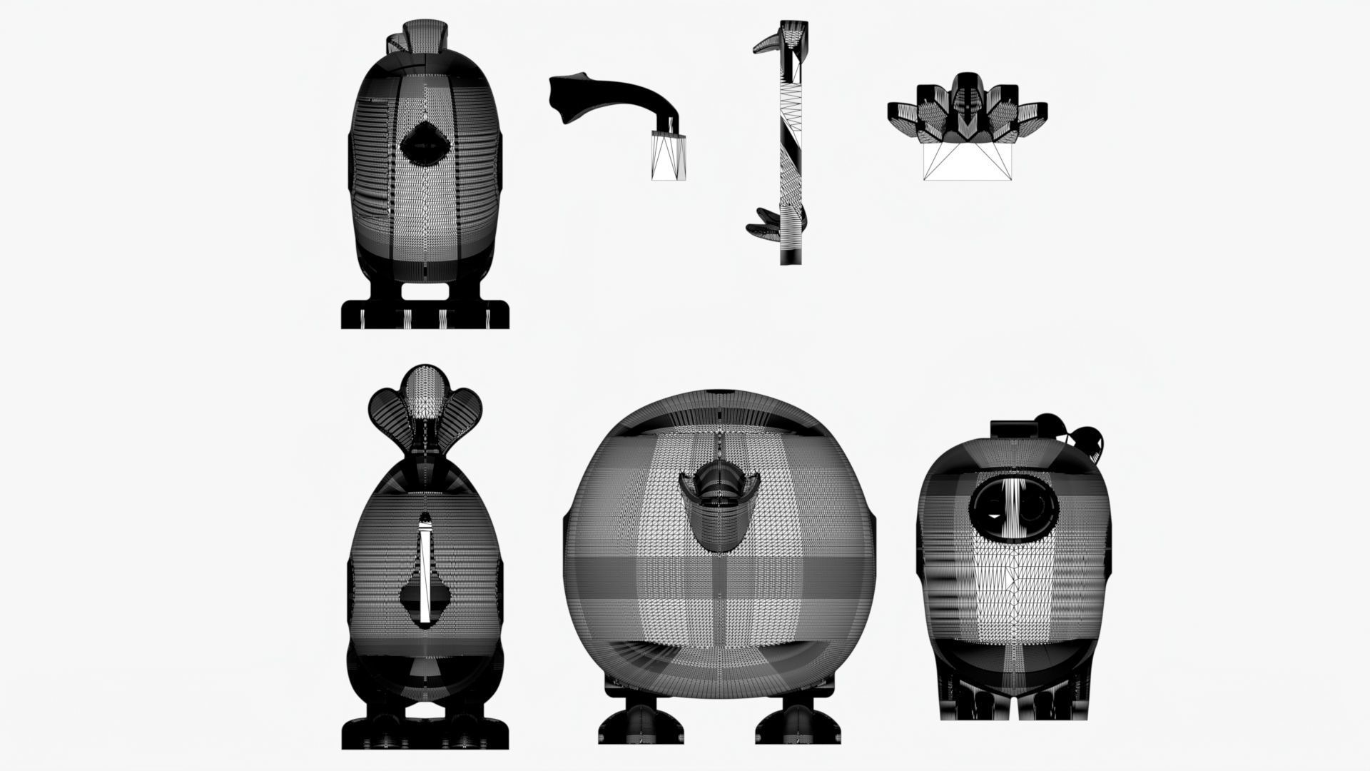 Lego Birds 3D model_13