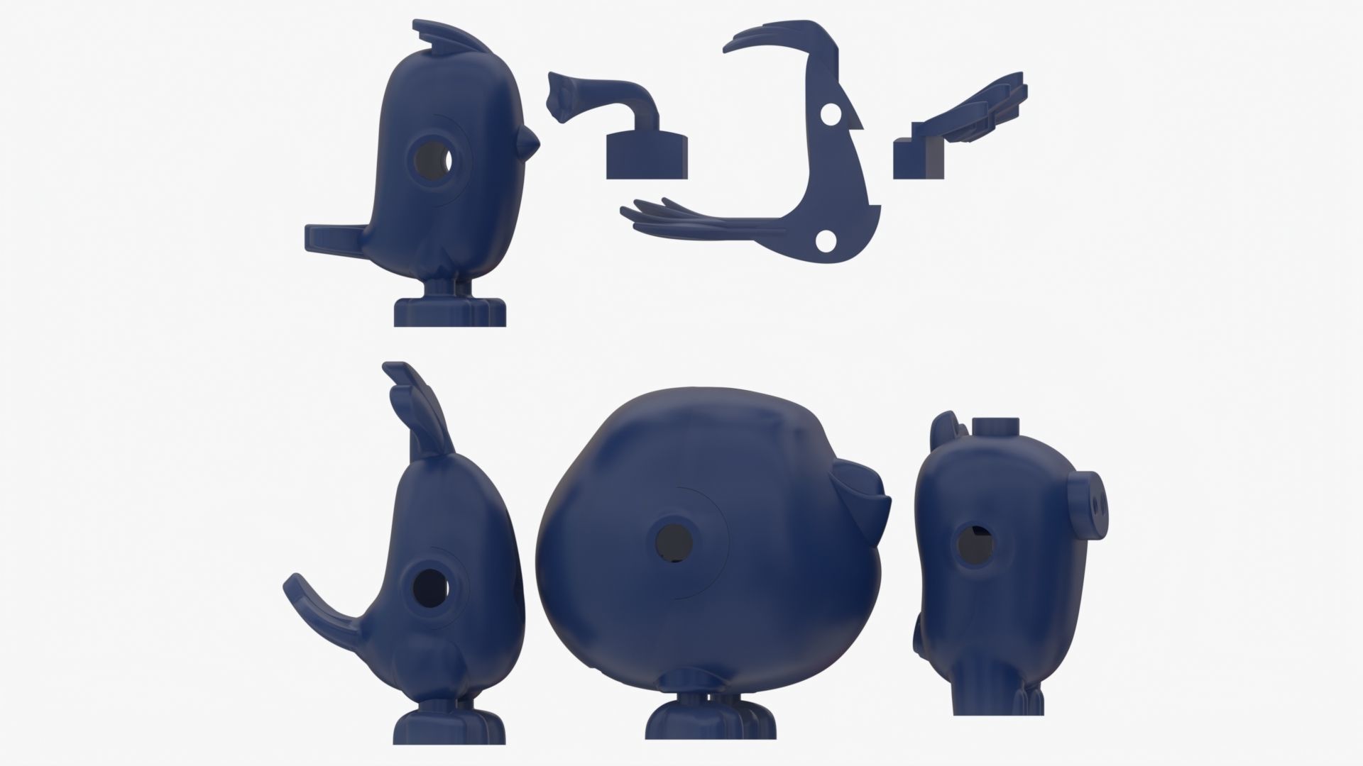 Lego Birds 3D model_3