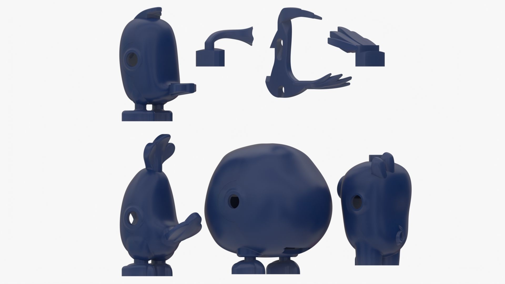 Lego Birds 3D model_6