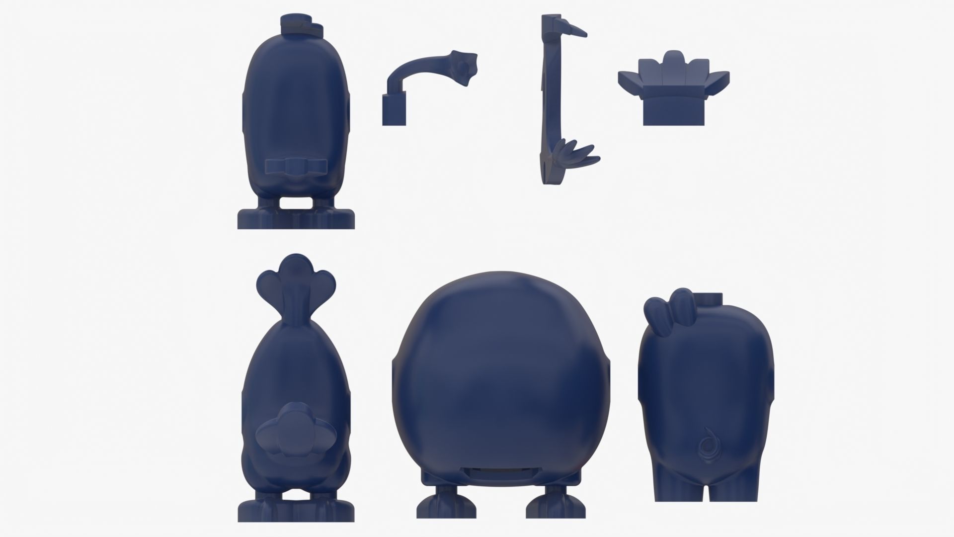 Lego Birds 3D model_5