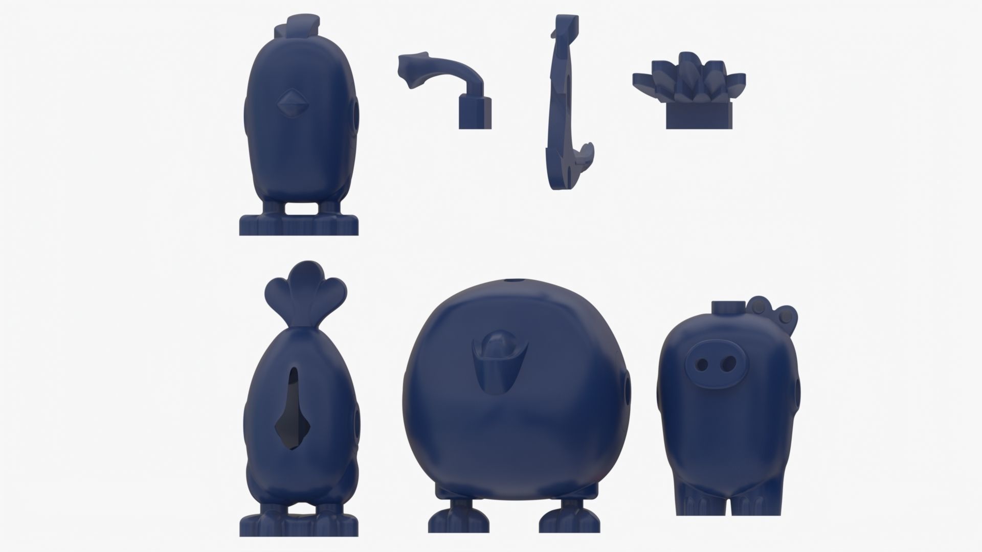 Lego Birds 3D model_9