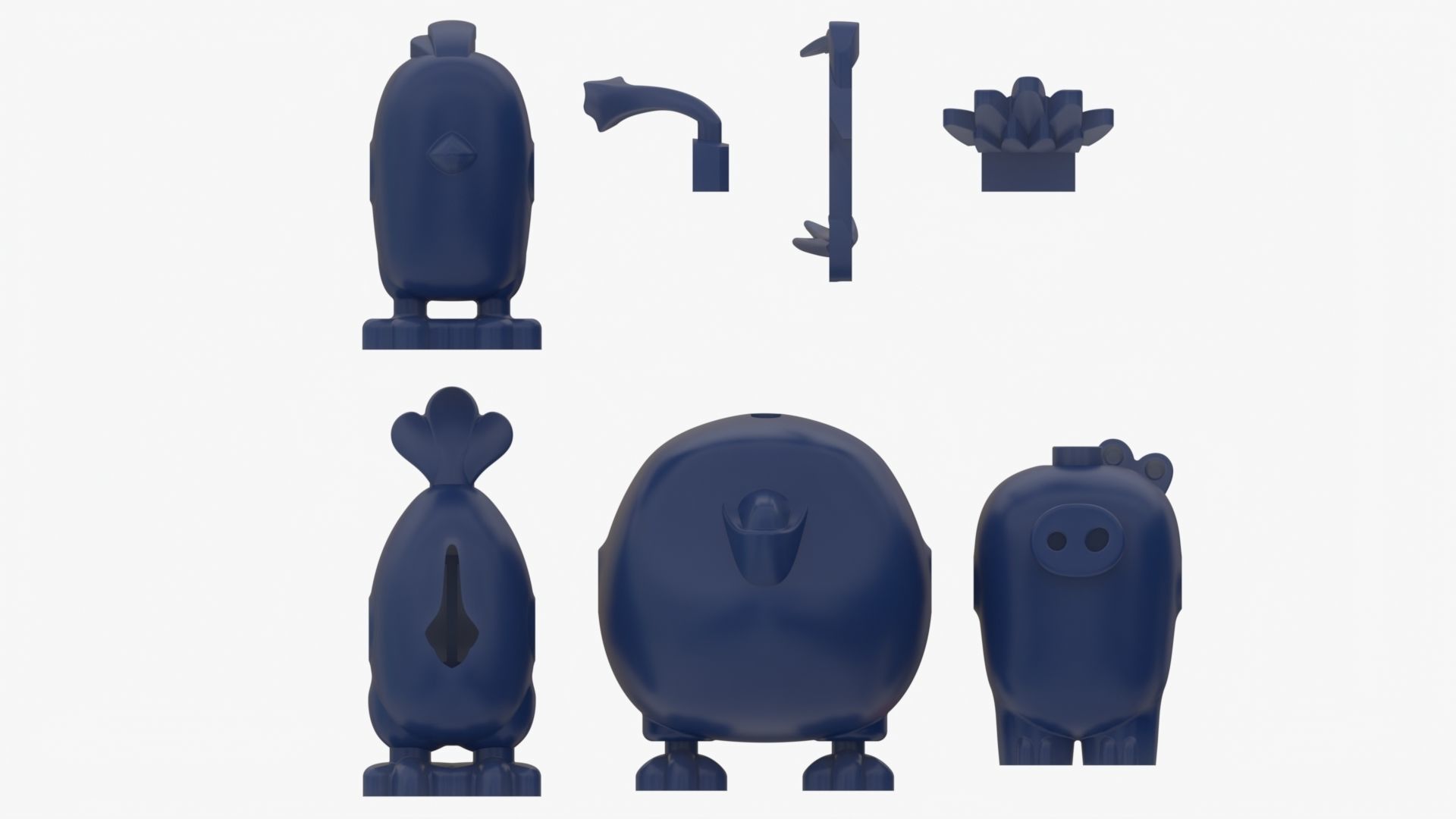 Lego Birds 3D model_10