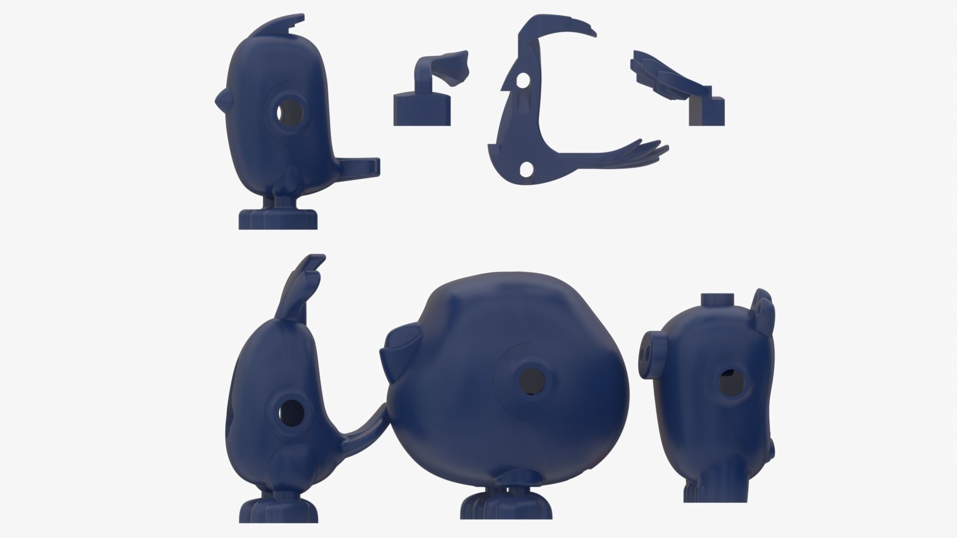 Lego Birds 3D model_7